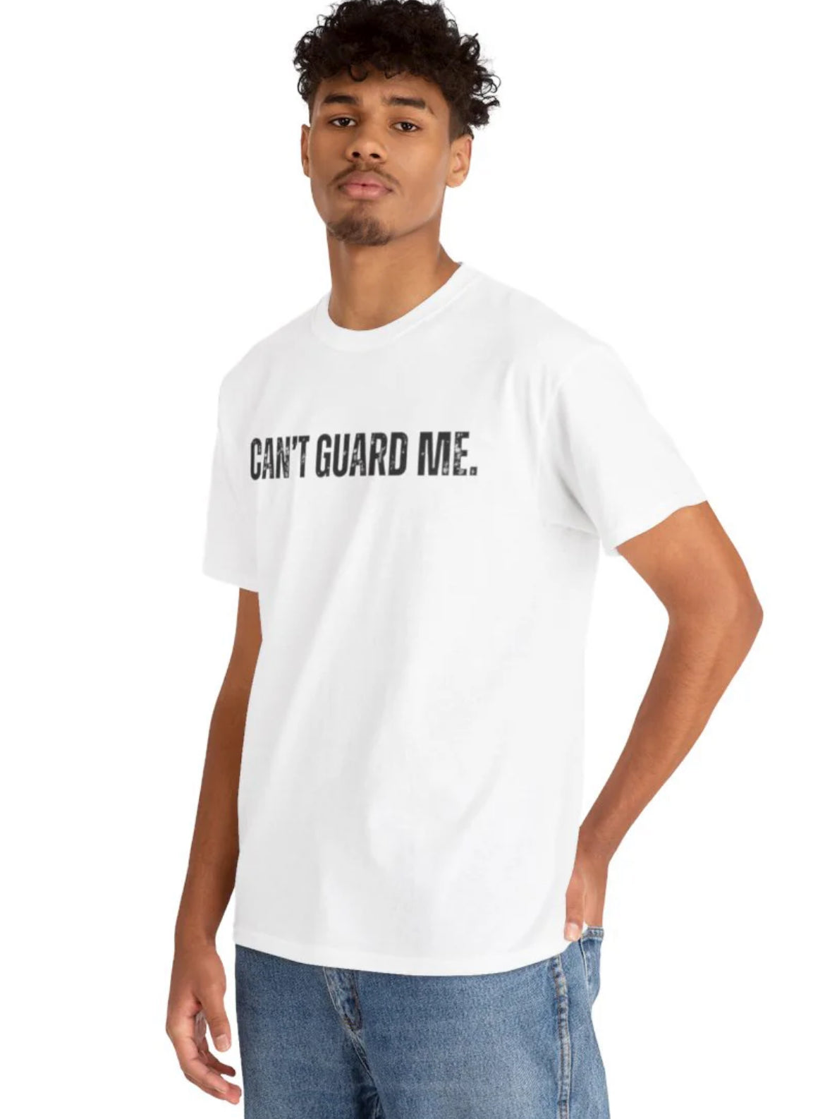 CANT GUARD ME T-SHIRT WHITE